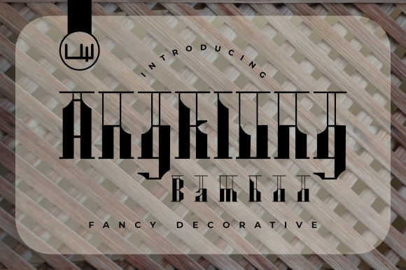 Angklung Bamboo: A Bold and Original Display Font
