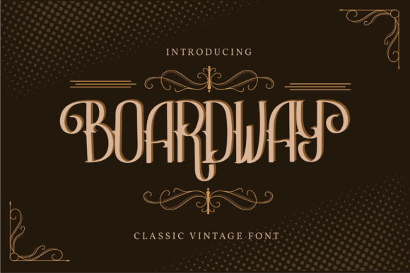 Boardway: A Premium Display Font for Elegant Web Design