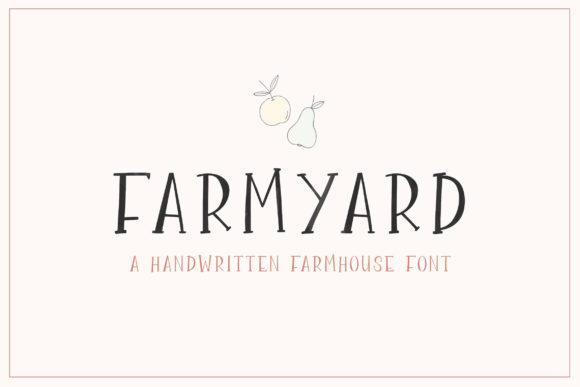Bring Charm to Your Handmade Creations with Farmyard Font