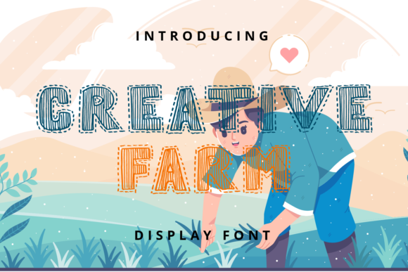 Creative Farm: A Playful Display Font for Digital Design