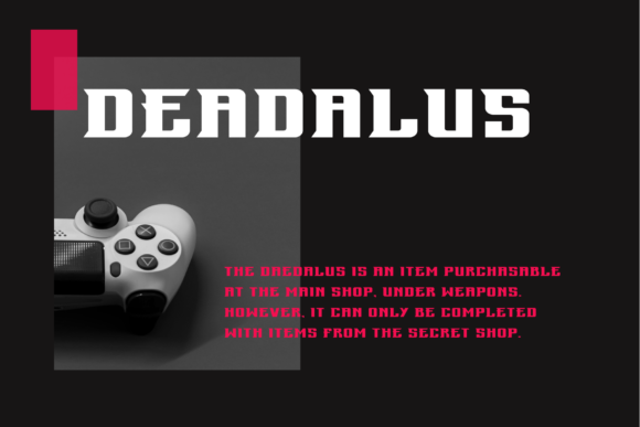 Deadalus: A Stylish Display Font for Eye-Catching Campaigns