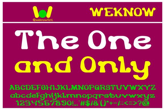 Discover The One and Only: A Unique Display Font for Editorial Design