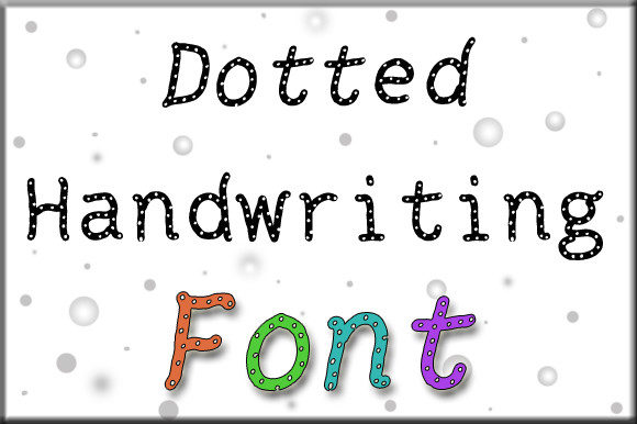 Dotted Handwriting: A Fresh, Inviting Display Font