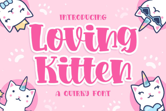 Loving Kitten: A Unique Display Font for Creative Web Design