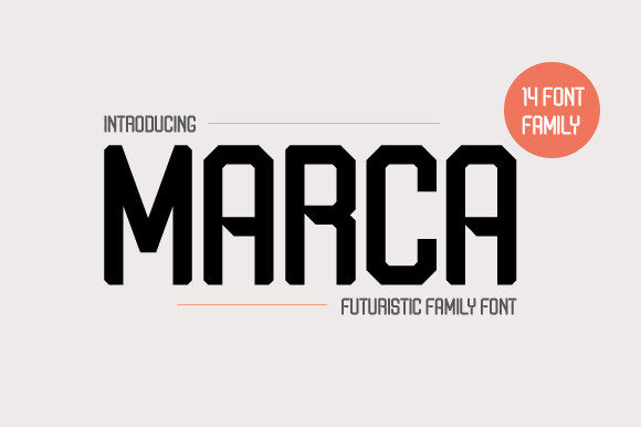 Marca: A Bold and Futuristic Display Font for Editorial Design
