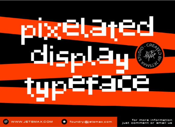 Pixelated: A Techno Display Font for Modern Web Design