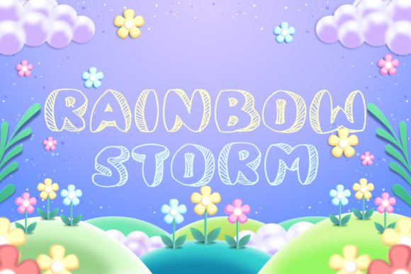 Rainbow Storm: A Bold Splash for Creative Projects