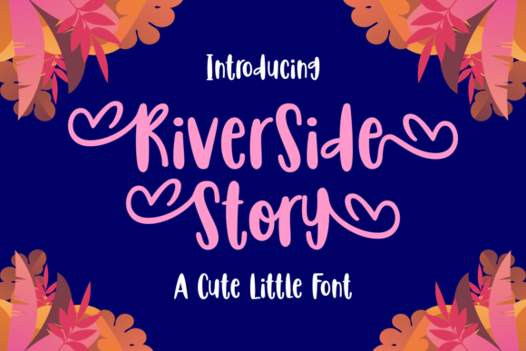 Riverside Story: A Whimsical Font for Craft and Design