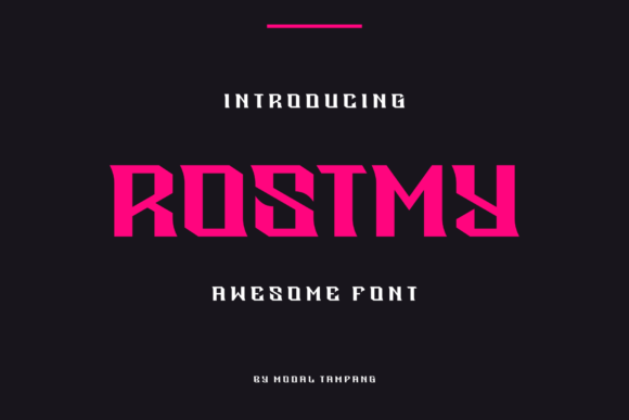 Rostmy: A Quirky Display Font for Engaging Editorial Design
