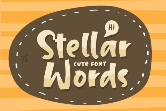 Stellar Words: A Bold and Trendy Display Font for Web Design