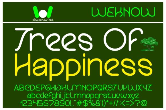 Transform Your Craft with Trees of Happiness Font